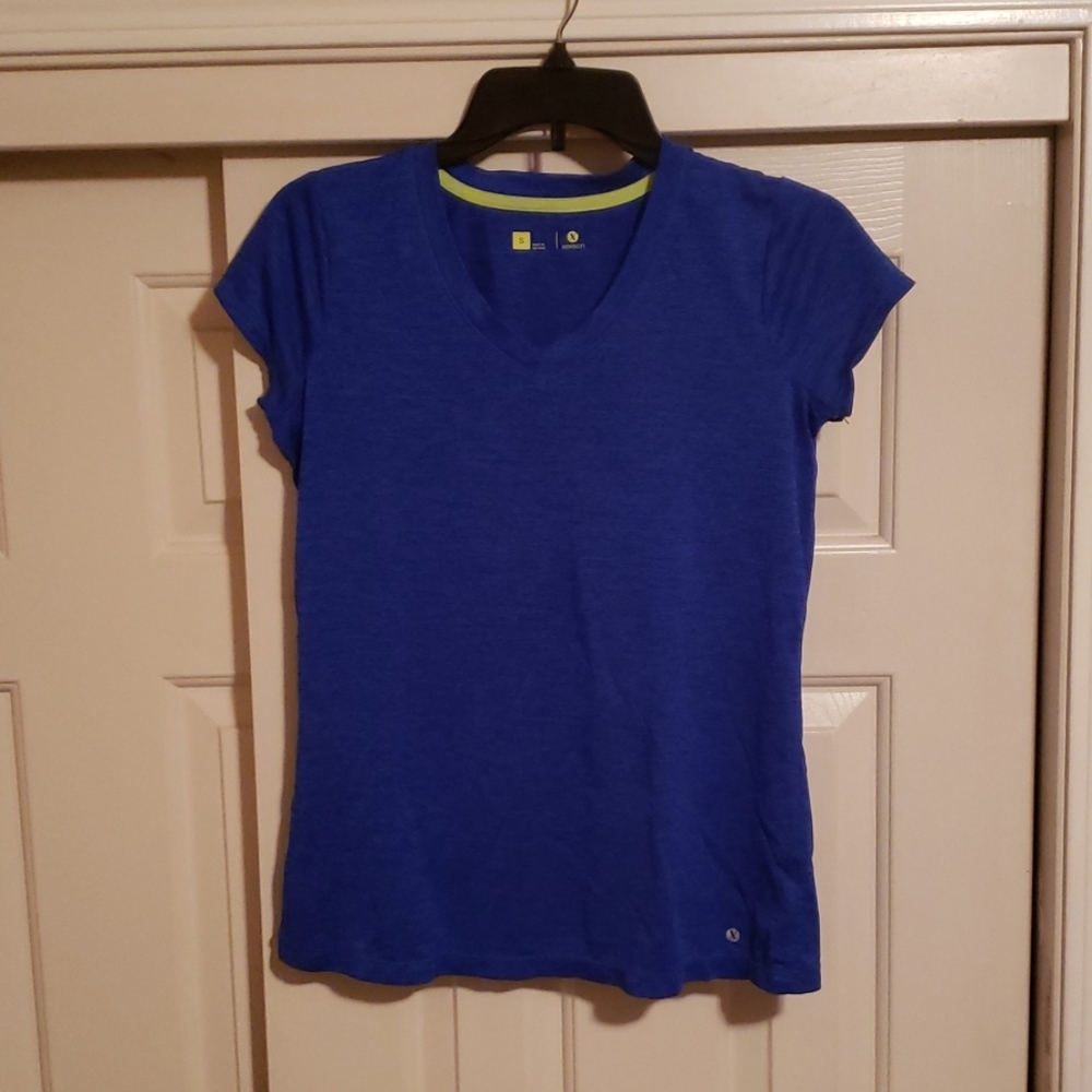 Royal Blue workout v-neck